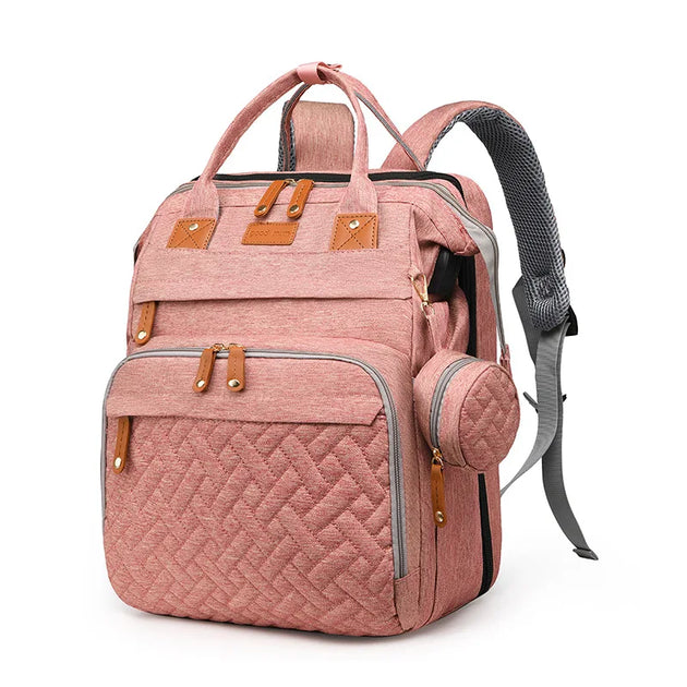 Mommy Bag Mother And Baby Bag With Mosquito Net Crib Usb Charging Multifunctional Mother Bag - IFINDALL