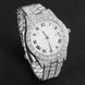 Stunning rhinestone-encrusted watch set with matching chain necklace - Round dial Quartz movement - IFINDALL