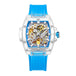 Luxury men's watch onola plastic transparent hollow full automatic mechanical watches men waterproof clock - IFINDALL