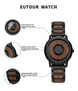 Brand EUTOUR Men's Wood Magnetic Ball Watches Luxury Sport Quartz Waterproof Watch Solid Wooden Strap Male Clock Mens Wristwatch - IFINDALL