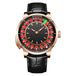 HAEMMER  New Men's Mechanical Watch Diamond Face NH35 Watch Men's Push Button Roulette Rotating Sapphire Glass Watch Waterproof - IFINDALL
