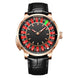HAEMMER  New Men's Mechanical Watch Diamond Face NH35 Watch Men's Push Button Roulette Rotating Sapphire Glass Watch Waterproof - IFINDALL