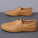Men Casual Summer Footwear Breathable Mens Leisure Walk Loafers Genuine Leather Moccasins Hollow Out Slip on Male Driving Shoes - IFINDALL