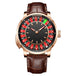 HAEMMER  New Men's Mechanical Watch Diamond Face NH35 Watch Men's Push Button Roulette Rotating Sapphire Glass Watch Waterproof - IFINDALL