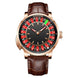 HAEMMER  New Men's Mechanical Watch Diamond Face NH35 Watch Men's Push Button Roulette Rotating Sapphire Glass Watch Waterproof - IFINDALL