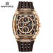 NAVIFORCE Men's Watch Quartz Chronograph Fashion Clock Waterproof Silicone Tape Watches for Man Date Display Sports Wristwatches - IFINDALL