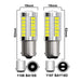 2/4/8 PCS Car LED Bulb P21W 1156 BA15S P21/5W BAY15D 1157 12V 7000K White Turn Signal Brake Backup Reverse Parking Lights Lamps - IFINDALL