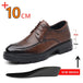 Men Dress Elevator Shoes Platform Breathable Lift Casual Business Luxury Genuine Leather Heightening Shoes 5/8/10CM Taller Male - IFINDALL