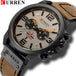 CURREN 8314 Men's Quartz Watch New Fashion Multi-function Chronograph Clock Leather Strap Calendar Simple Sports Watches for Men - IFINDALL