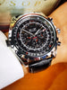 Jaragar Automatic Watch for Men Military Multifunction 3 Sub-Dials Sports Mechanical Watches Top Brand Luxury Leather Steel Band - IFINDALL