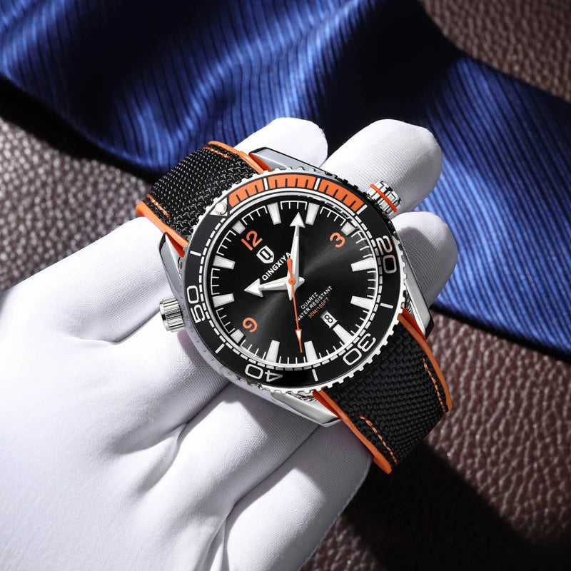 QINGXIYA Brand New Fashion Quartz Watch Men Sports Silicone Strap Waterproof Luminous Calendar Mens Watches Relogio Masculino - IFINDALL