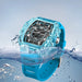 Unique Blue Fashion Brand Men's Watches Silicone Strap Waterproof Out Door Sport Military Watches for Men Multi Function Luxury - IFINDALL