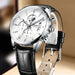 Men's Watch Leather Strap Quartz Watch Waterproof Calendar Quartz Movement Man Wrist Watch Business Style A4319 - IFINDALL