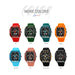 New LOQNCE  98003 Male montre homme Hour Sport Watches Digital Double Time Chronograph Watch Mens LED Week Display Wristwatches - IFINDALL