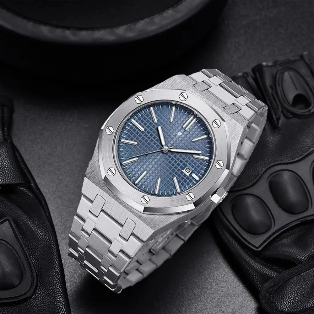 Luxury Brand 2025 Classic Design Business Men's Delicacy Mechanical Style Watch Sapphire Stainless Steel Waterproof 20Bar Date - IFINDALL