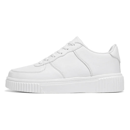 Cheap Plus Big Size 47 48 49 50 51 Skateboarding Shoes Men PU Leather Casual Shoes White Black Lightweight Dropshipping - IFINDALL