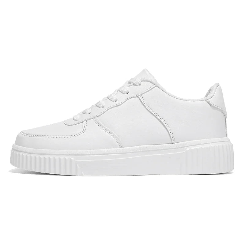 Cheap Plus Big Size 47 48 49 50 51 Skateboarding Shoes Men PU Leather Casual Shoes White Black Lightweight Dropshipping - IFINDALL
