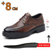 Men Dress Elevator Shoes Platform Breathable Lift Casual Business Luxury Genuine Leather Heightening Shoes 5/8/10CM Taller Male - IFINDALL