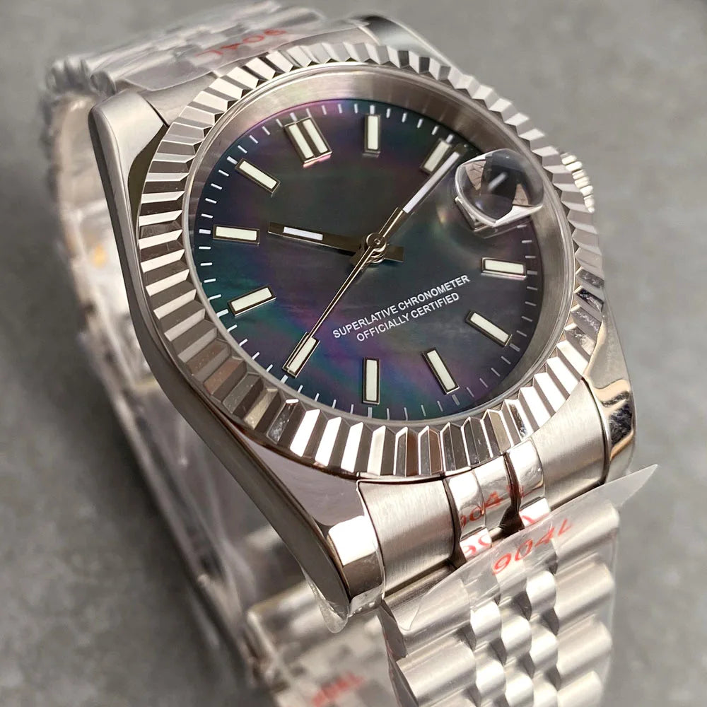 Matelion 200M Waterproof 36mm 39mm White Black MOP Shell Dial Luminous Sapphire NH35A Diving Watch Men Steel Bracelet 2024 - IFINDALL