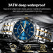 POEDAGAR Luxury Business Men's Wristwatch Stainless Steel Date Week Man Watch Waterproof Luminous Fashion Quartz Watches For Men - IFINDALL