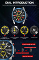 MEGIR Men's Watches Top Brand Luxury Sport Military Wristwatch Chronograph Luminous Date Quartz Watch Silicone Strap Male Clock - IFINDALL