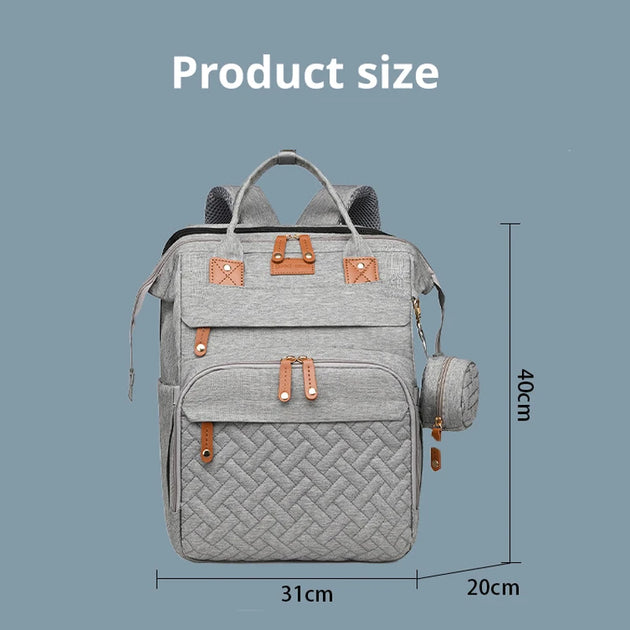 Mommy Bag Mother And Baby Bag With Mosquito Net Crib Usb Charging Multifunctional Mother Bag - IFINDALL