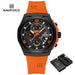 NAVIFORCE NF8051T  Luxury Design Men's Watches 30m Waterproof Military Sport with Date Silicone Band Quartz Wristwatch - IFINDALL