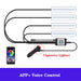 LED Car Interior Ambient Foot Strip Light Kit Accessories Backlight Remote App Music Control Auto RGB Decorative Lamp - IFINDALL