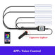 LED Car Interior Ambient Foot Strip Light Kit Accessories Backlight Remote App Music Control Auto RGB Decorative Lamp - IFINDALL