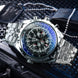 Jaragar Automatic Watch for Men Military Multifunction 3 Sub-Dials Sports Mechanical Watches Top Brand Luxury Leather Steel Band - IFINDALL