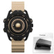DANIEL GORMAN Red Planet Design Quartz Watch for Men Waterproof Luminous Sport Wristwatch with Magnetic Bead Pointers DG0525Red - IFINDALL