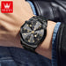 OLEVS 3675 Mens Watch Original Multifunctional Chronograph Quartz Watch Moon Phase Watches For Men Waterproof Mens Gifts Reloj - IFINDALL