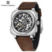 PAGANI DESIGN 42MM Skeleton Men Mechanical Watch 5ATM Waterproof Sapphire Glass Automatic Watch Square Stainless Steel Men Watch - IFINDALL