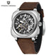 PAGANI DESIGN 42MM Skeleton Men Mechanical Watch 5ATM Waterproof Sapphire Glass Automatic Watch Square Stainless Steel Men Watch - IFINDALL