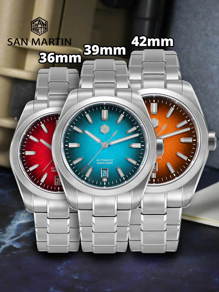 San Martin 36mm 39mm 42mm SN0144 JianZhan Gada Watch Miyota 9015 Original Design Chinese Dress Men Automatic Mechanical Watches - IFINDALL