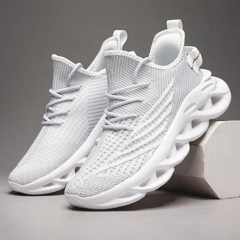Men's Slip-On Shoes Shock Absorption Non-Slip Running Shoes for All Seasons Outdoor Workout Mesh Casual Shoe Zapatillas Hombre - IFINDALL