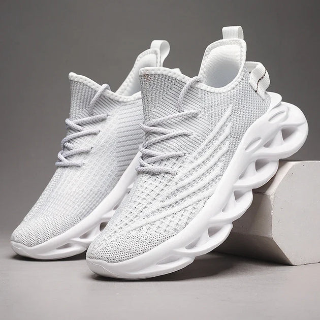 Men's Slip-On Shoes Shock Absorption Non-Slip Running Shoes for All Seasons Outdoor Workout Mesh Casual Shoe Zapatillas Hombre - IFINDALL