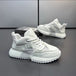 Chunky Sneaker Men Designer Cover Bottom Shoes Fashion Casual Microfiber Leather Upper Increased Internal Platform Board Shoes - IFINDALL