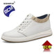 Men's genuine leather sneakers elevator shoes breathable height increasing shoes men luxury 6cm 8cm white casual lift skateboard - IFINDALL
