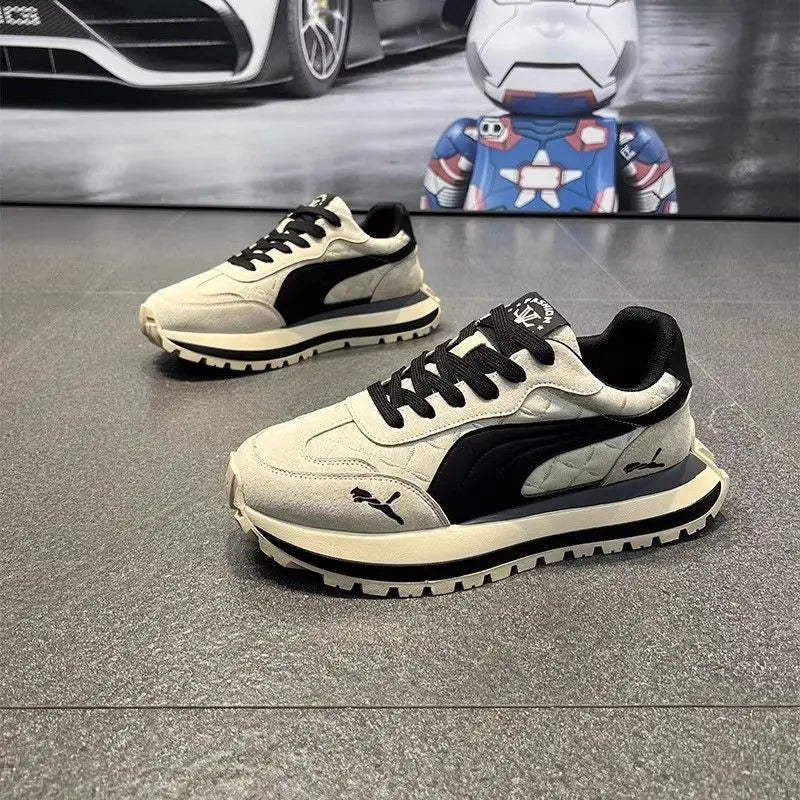 Casual Shoes Men's Sports Shoes Summer Casual Thick Soled Men's Shoes Soft and Comfortable Non-slip Outdoor Fashion Board Shoes - IFINDALL