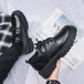 Casual leather shoes men's new business leather shoes British style student thick soled suit men's versatile trendy shoes - IFINDALL