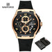 NAVIFORCE NF8051T  Luxury Design Men's Watches 30m Waterproof Military Sport with Date Silicone Band Quartz Wristwatch - IFINDALL