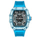 Unique Blue Fashion Brand Men's Watches Silicone Strap Waterproof Out Door Sport Military Watches for Men Multi Function Luxury - IFINDALL