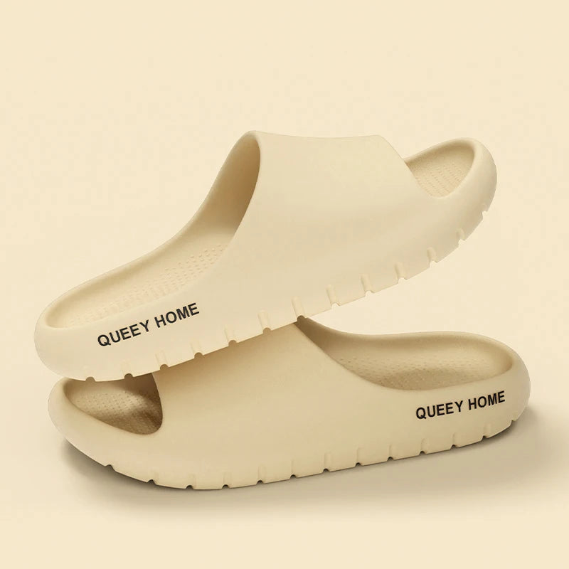 Queeyhome Men Slippers EVA Thick Soled Soft Sandals New Summer Fashion Non Slip Indoor Outdoor Beach Women Shoes - IFINDALL