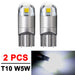 2-20 PCS T10 W5W LED Bulbs 12V Super Bright 3030 2SMD 7000K White Car Interior Dome Map Door Courtesy Dash License Plate Lights - IFINDALL
