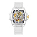 Luxury men's watch onola plastic transparent hollow full automatic mechanical watches men waterproof clock - IFINDALL