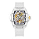 Luxury men's watch onola plastic transparent hollow full automatic mechanical watches men waterproof clock - IFINDALL