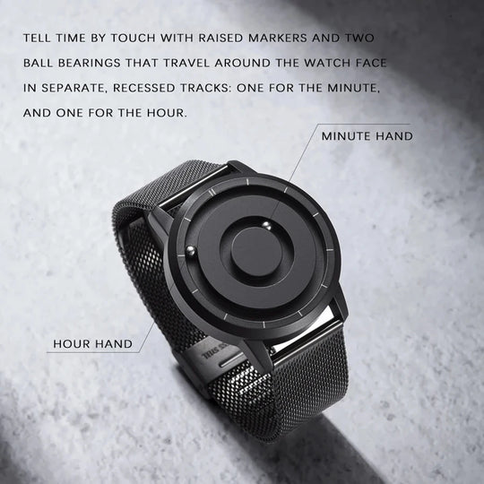 Fashion Magnetic Ball Quartz Watch Men Luxury Sport Waterproof EUTOUR Mens Watch Stainless Steel Male Clock Men Wristwatch 2024 - IFINDALL