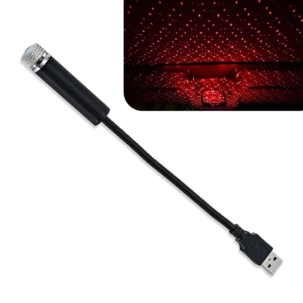 USB Car Roof light LED Babysbreath Atmosphere light Ambient LED Projection lamp LED Starry Sky Night Light Car Decorative light - IFINDALL