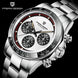 PAGANI DESIGN New Men's Quartz Watch Fashion Ceramic bezel Chronograph 100m Waterproof Men's Stainless Steel Watch - IFINDALL